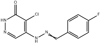 4-fluorobenzaldehyde (5-chloro-6-oxo-1,6-dihydro-4-pyridazinyl)hydrazone Structure