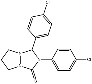 2,3-bis(4-chlorophenyl)tetrahydro-1H,5H-pyrazolo[1,2-a][1,2,4]triazole-1-thione|