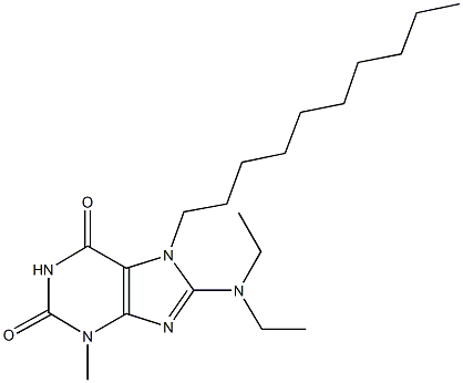 7-decyl-8-(diethylamino)-3-methyl-3,7-dihydro-1H-purine-2,6-dione Structure