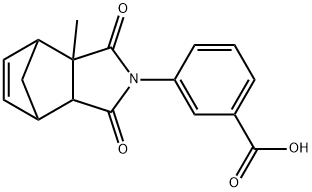 3-(2-methyl-3,5-dioxo-4-azatricyclo[5.2.1.0~2,6~]dec-8-en-4-yl)benzoic acid Structure