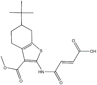 4-{[6-tert-butyl-3-(methoxycarbonyl)-4,5,6,7-tetrahydro-1-benzothien-2-yl]amino}-4-oxo-2-butenoic acid|