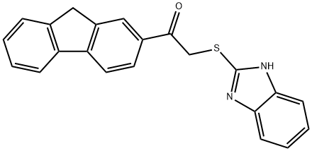 2-(1H-benzimidazol-2-ylsulfanyl)-1-(9H-fluoren-2-yl)ethanone|