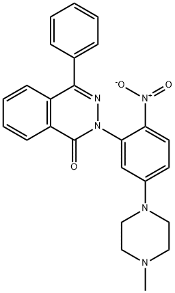 2-[2-nitro-5-(4-methyl-1-piperazinyl)phenyl]-4-phenyl-1(2H)-phthalazinone Structure