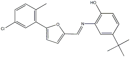 330438-55-6 4-tert-butyl-2-({[5-(5-chloro-2-methylphenyl)-2-furyl]methylene}amino)phenol
