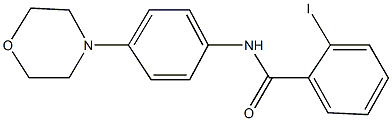 2-iodo-N-(4-morpholin-4-ylphenyl)benzamide Structure