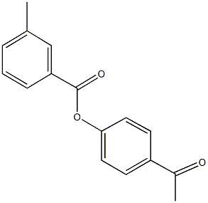 4-acetylphenyl 3-methylbenzoate Struktur