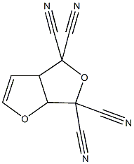 3a,6a-dihydrofuro[3,4-b]furan-4,4,6,6-tetracarbonitrile Struktur