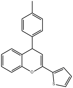 4-(4-methylphenyl)-2-(2-thienyl)-4H-chromene Structure