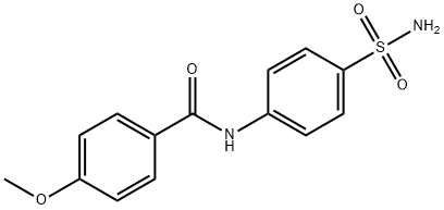 N-[4-(aminosulfonyl)phenyl]-4-methoxybenzamide 化学構造式
