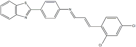 330684-54-3 N-[4-(1,3-benzothiazol-2-yl)phenyl]-N-[3-(2,4-dichlorophenyl)-2-propenylidene]amine