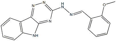 2-(methyloxy)benzaldehyde 5H-[1,2,4]triazino[5,6-b]indol-3-ylhydrazone Struktur