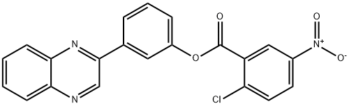 3-(2-quinoxalinyl)phenyl 2-chloro-5-nitrobenzoate Structure