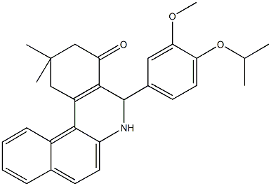 5-(4-isopropoxy-3-methoxyphenyl)-2,2-dimethyl-2,3,5,6-tetrahydrobenzo[a]phenanthridin-4(1H)-one|