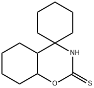 3,4,4a,5,6,7,8,8a-octahydrospiro[2H-1,3-benzoxazine-4,1'-cyclohexane]-2-thione Struktur
