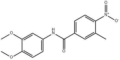 N-(3,4-dimethoxyphenyl)-4-nitro-3-methylbenzamide,330974-69-1,结构式