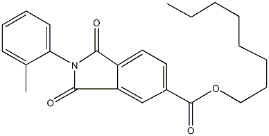 octyl 2-(2-methylphenyl)-1,3-dioxoisoindoline-5-carboxylate Structure