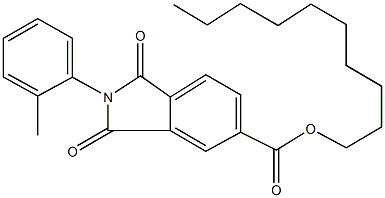 decyl 2-(2-methylphenyl)-1,3-dioxoisoindoline-5-carboxylate Structure
