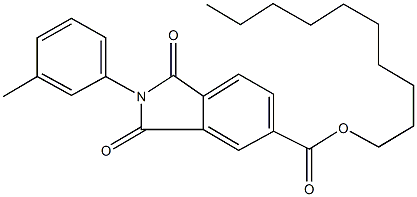 decyl 2-(3-methylphenyl)-1,3-dioxoisoindoline-5-carboxylate Structure