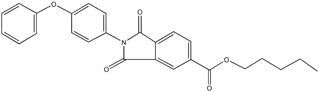 pentyl 1,3-dioxo-2-(4-phenoxyphenyl)-5-isoindolinecarboxylate Structure