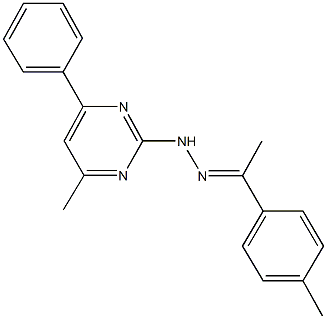 330981-11-8 1-(4-methylphenyl)ethanone (4-methyl-6-phenyl-2-pyrimidinyl)hydrazone