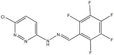 2,3,4,5,6-pentafluorobenzaldehyde (6-chloro-3-pyridazinyl)hydrazone Structure