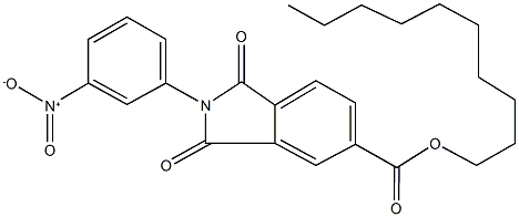decyl 2-{3-nitrophenyl}-1,3-dioxoisoindoline-5-carboxylate 结构式