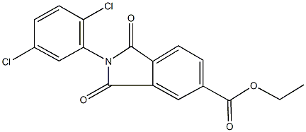 ethyl 2-(2,5-dichlorophenyl)-1,3-dioxo-5-isoindolinecarboxylate Structure