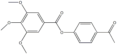 4-acetylphenyl 3,4,5-trimethoxybenzoate Structure