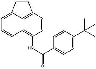 4-tert-butyl-N-(1,2-dihydro-5-acenaphthylenyl)benzamide Structure