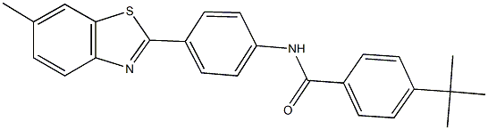 330996-99-1 4-tert-butyl-N-[4-(6-methyl-1,3-benzothiazol-2-yl)phenyl]benzamide