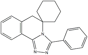 3-phenylspiro[{5,6-dihydro[1,2,4]triazolo[3,4-a]isoquinoline}-3,1'-cyclohexane] Structure