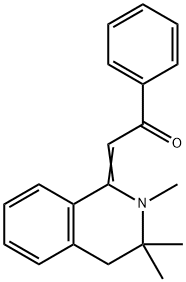 1-phenyl-2-(2,3,3-trimethyl-3,4-dihydro-1(2H)-isoquinolinylidene)ethanone Structure