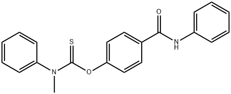 O-[4-(anilinocarbonyl)phenyl] methyl(phenyl)thiocarbamate Structure