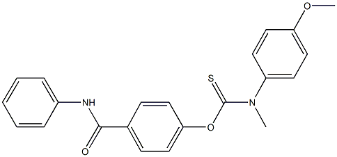O-[4-(anilinocarbonyl)phenyl] 4-methoxyphenyl(methyl)thiocarbamate Structure