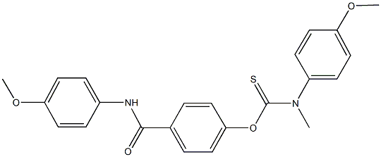 O-{4-[(4-methoxyanilino)carbonyl]phenyl} 4-methoxyphenyl(methyl)thiocarbamate|