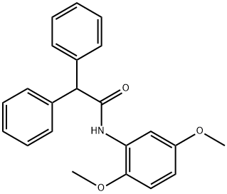N-(2,5-dimethoxyphenyl)-2,2-diphenylacetamide,331240-67-6,结构式