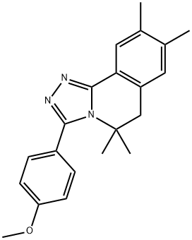 3-(4-methoxyphenyl)-5,5,8,9-tetramethyl-5,6-dihydro[1,2,4]triazolo[3,4-a]isoquinoline Structure