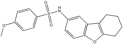 331267-27-7 4-methoxy-N-(6,7,8,9-tetrahydrodibenzo[b,d]furan-2-yl)benzenesulfonamide