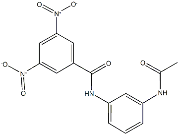 N-[3-(acetylamino)phenyl]-3,5-bisnitrobenzamide Structure