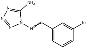 N-(5-amino-1H-tetraazol-1-yl)-N-(3-bromobenzylidene)amine 结构式