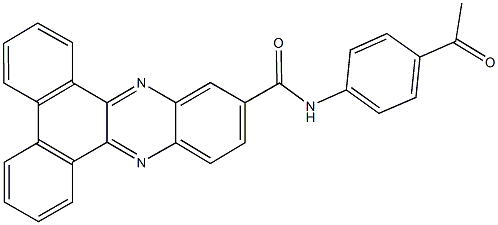 N-(4-acetylphenyl)dibenzo[a,c]phenazine-11-carboxamide Structure