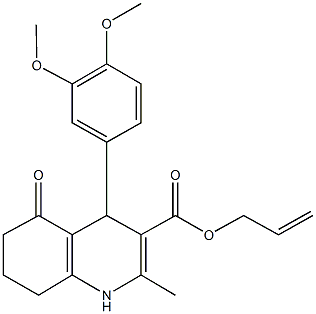 331443-07-3 allyl 4-(3,4-dimethoxyphenyl)-2-methyl-5-oxo-1,4,5,6,7,8-hexahydro-3-quinolinecarboxylate