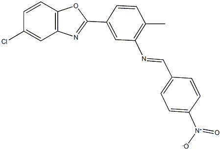 331446-83-4 5-chloro-2-[3-({4-nitrobenzylidene}amino)-4-methylphenyl]-1,3-benzoxazole