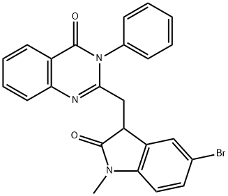 331465-18-0 2-[(5-bromo-1-methyl-2-oxo-2,3-dihydro-1H-indol-3-yl)methyl]-3-phenyl-4(3H)-quinazolinone