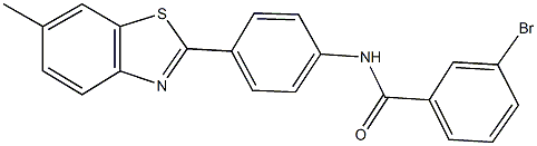 331650-11-4 3-bromo-N-[4-(6-methyl-1,3-benzothiazol-2-yl)phenyl]benzamide