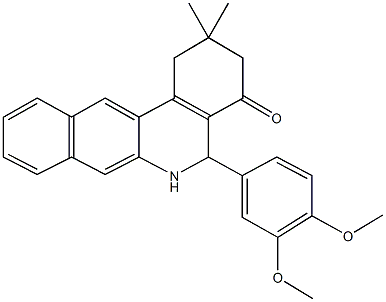 331656-32-7 5-(3,4-dimethoxyphenyl)-2,2-dimethyl-2,3,5,6-tetrahydrobenzo[b]phenanthridin-4(1H)-one