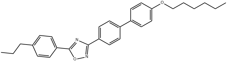 3-[4'-(hexyloxy)[1,1'-biphenyl]-4-yl]-5-(4-propylphenyl)-1,2,4-oxadiazole,331666-34-3,结构式