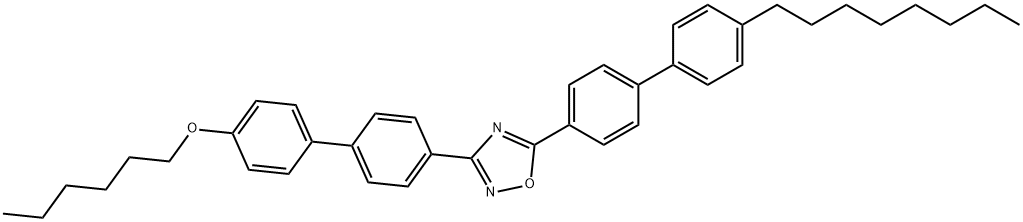 hexyl 4'-[5-(4'-octyl[1,1'-biphenyl]-4-yl)-1,2,4-oxadiazol-3-yl][1,1'-biphenyl]-4-yl ether Structure