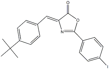 4-(4-tert-butylbenzylidene)-2-(4-iodophenyl)-1,3-oxazol-5(4H)-one Structure