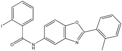 2-iodo-N-[2-(2-methylphenyl)-1,3-benzoxazol-5-yl]benzamide|